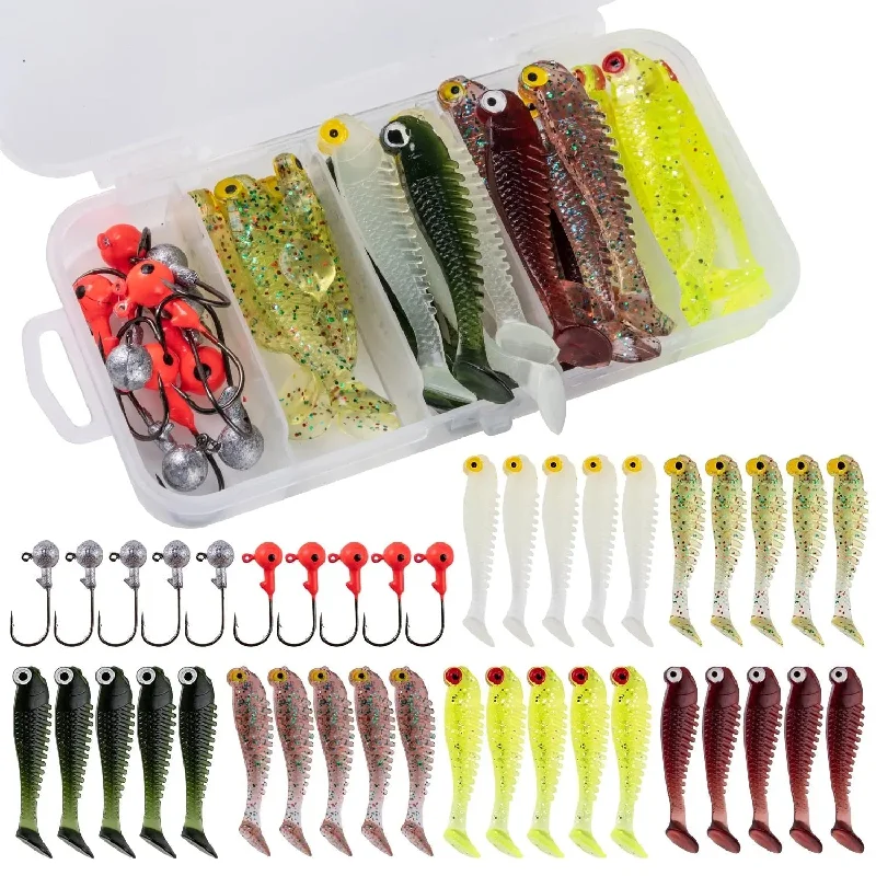 40pc Soft Lure Kit for Ultimate Fishing Adventures