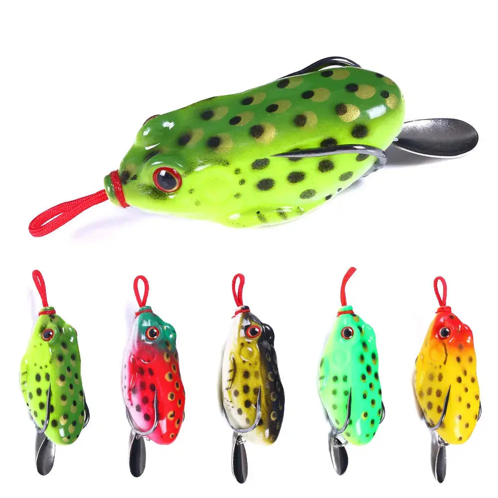 Lureswholesale® 5.5cm-13g sequin soft frog fishing bait