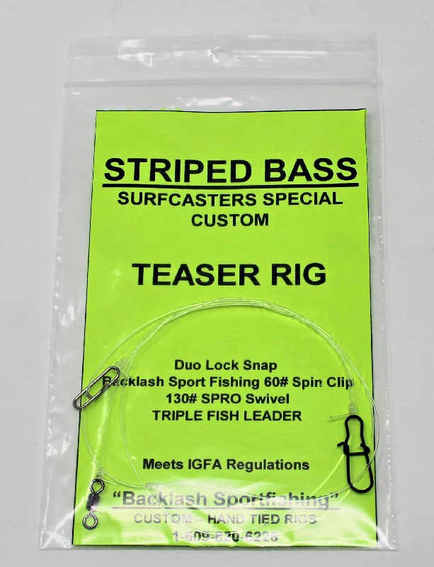 Backlash Sportfishing Surfcaster's Special Custom Teaser Rig