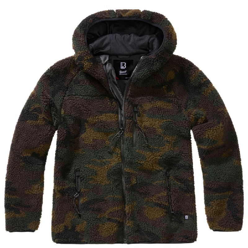 Women's Teddy Fleece Hood Jacket woodland