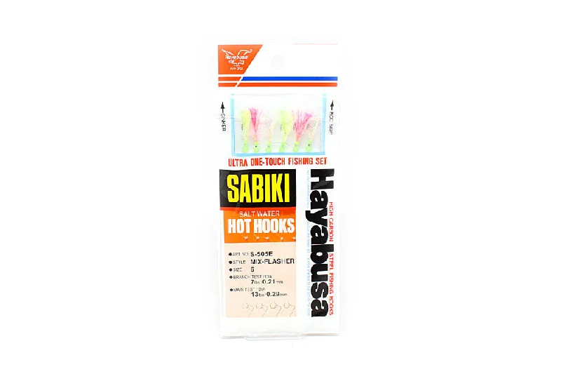 Hayabusa Mix-Flash Sabiki, Size 6, 6 Hooks