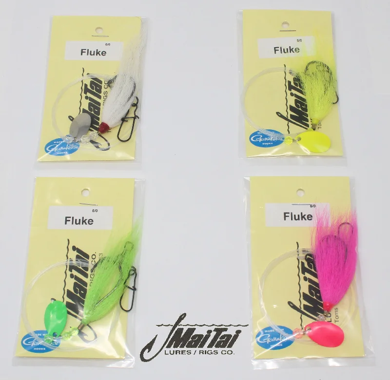 MaiTai Fluke Bucktail and Spinner Rig