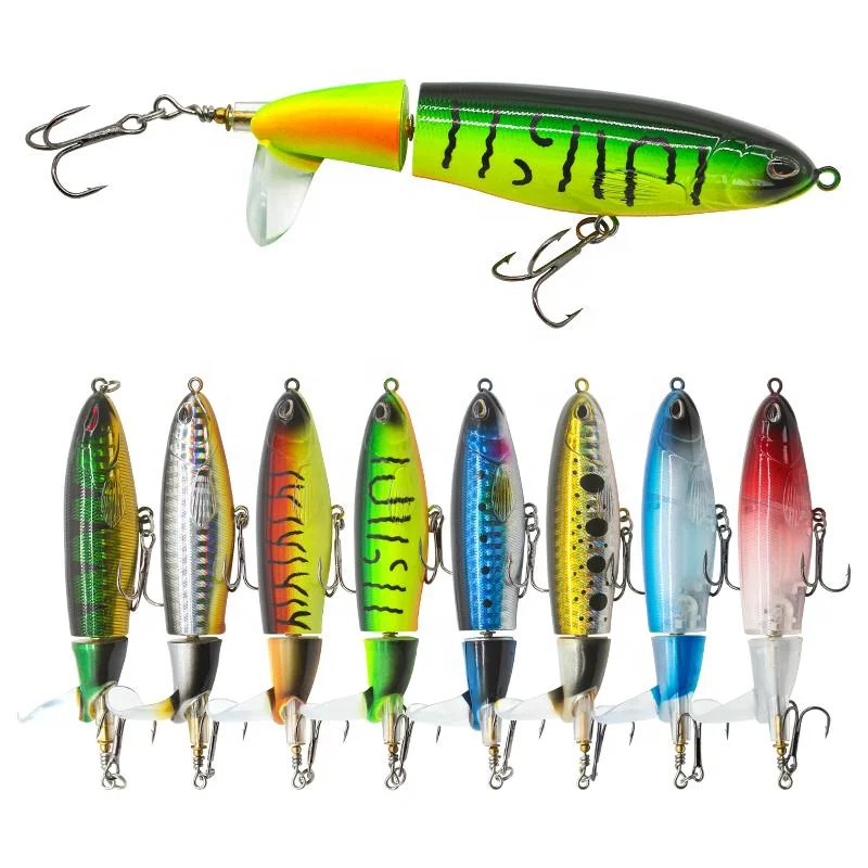 Lureswholesale® Popper Topwater Spinner Lure