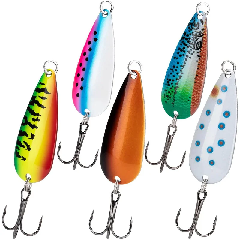 THKFISH 7 Sizes 5pcs Fishing Spoons Lures