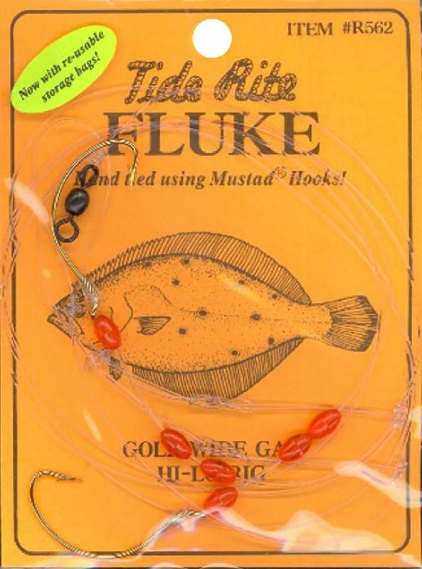 Tide Rite R562 Hi-Lo Wide Gap Hook with Bead Fluke Rig