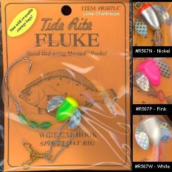 Tide Rite R567 Wide Gap Hook Spin-N-Glow Fluke Rig