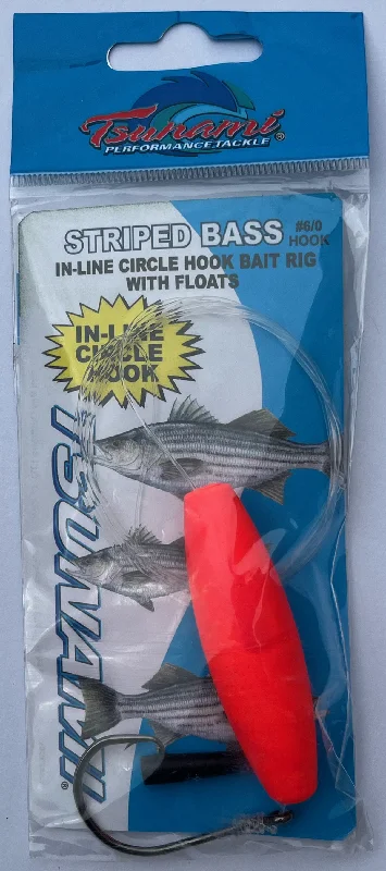 Tsunami TS-4751 Striped Bass In-Line Circle Hook Rig w/ Float