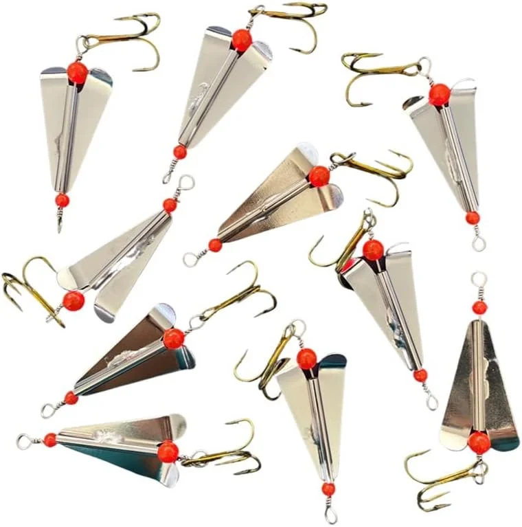 10 x WSB Treble Hook Mackerel Spinners