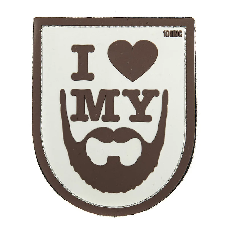 3D Patch I Love My Beard