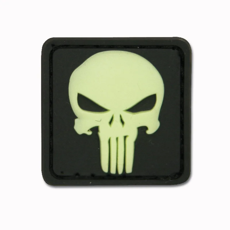 3D-Patch Punisher Skull Glow In The Dark