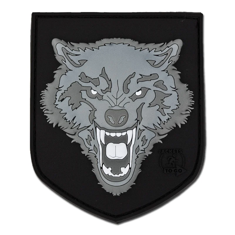 3D-Patch Wolf gray