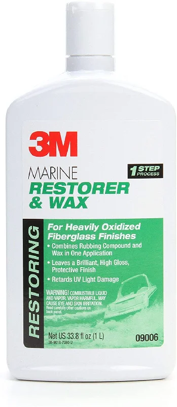 3M - Marine Fiberglass Restorer and Wax - 32 oz