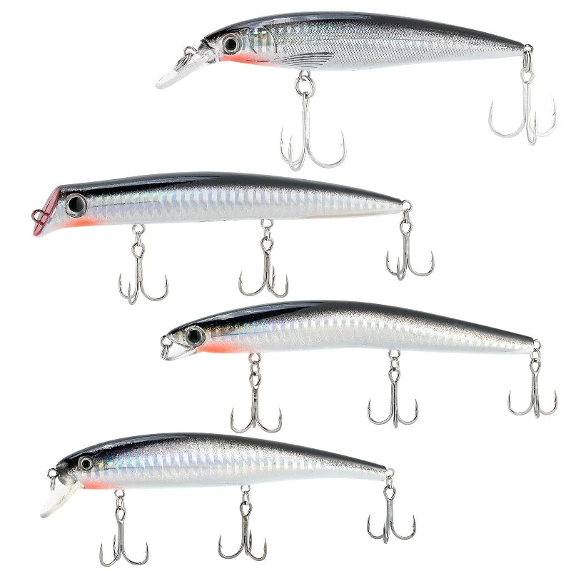 Dr.Fish 4pcs Minnow Lures Kit