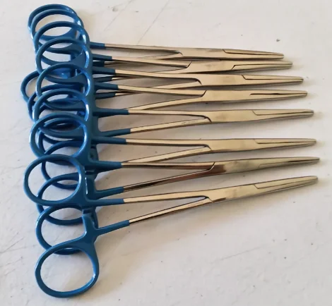 5 1/2" Coated Grip Hemostat For Hook Removal