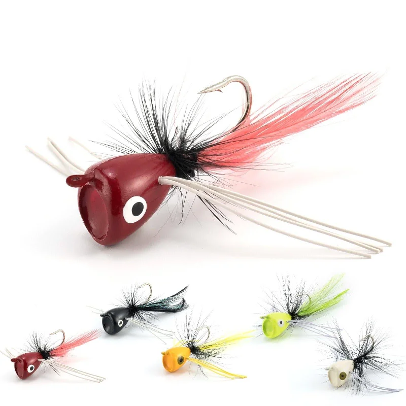 Dr.Fish 5/10pcs Fly Fishing Poppers Kit