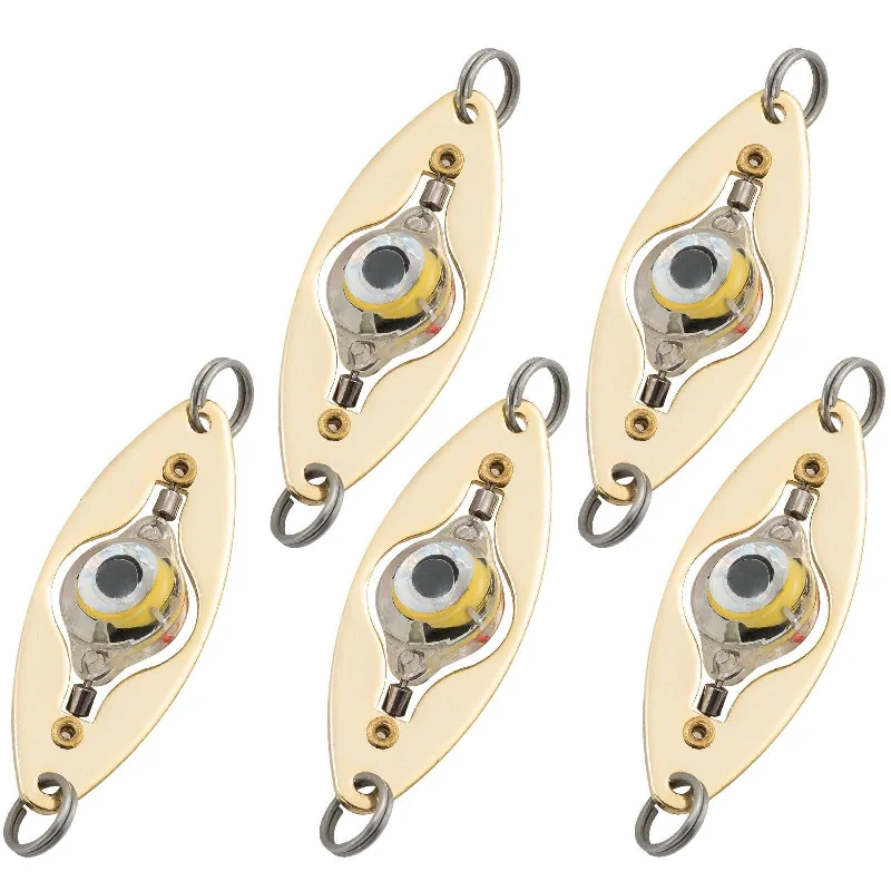 Dr.Fish 5pcs Rotatable Round Eye LED Lures