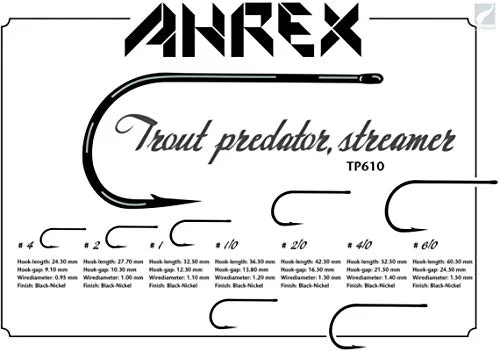 AHREX TP610 Fly Tying Hook- Sz. 1