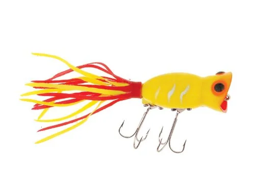 Arbogast G760 Hula Popper Lure G760-03 Yellow - G760 G760-03 Yellow