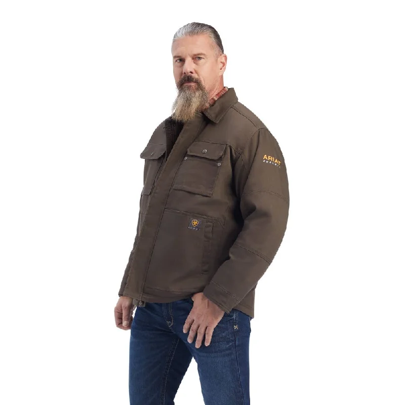 Ariat - Men's Rebar DuraCanvas Sherpa-Lined Coat