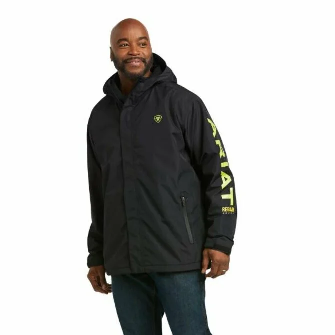 Ariat - Men's Rebar Stormshell Logo Waterproof Jacket