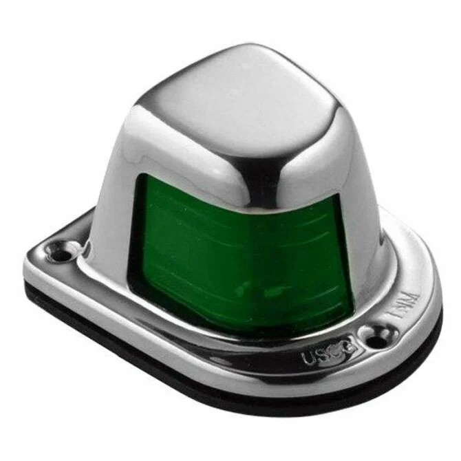 Attwood Marine - Side Light Horizonal SS Green