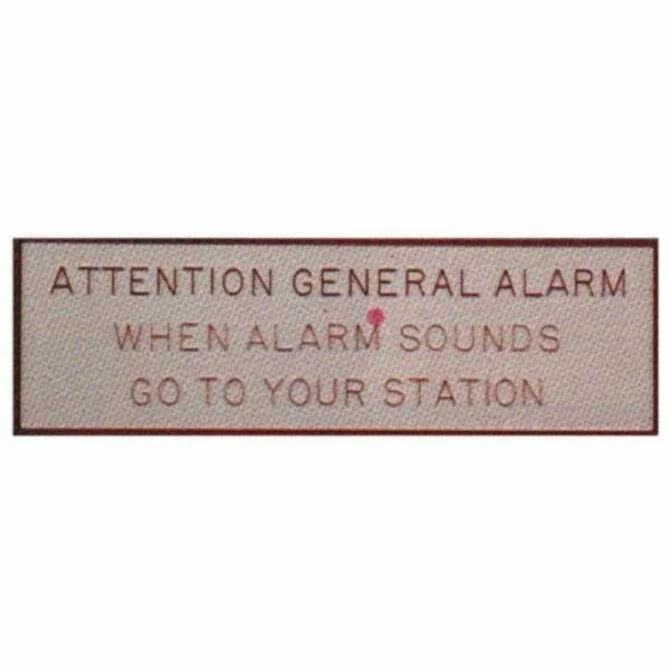 Bernard - General Alarm Plaque