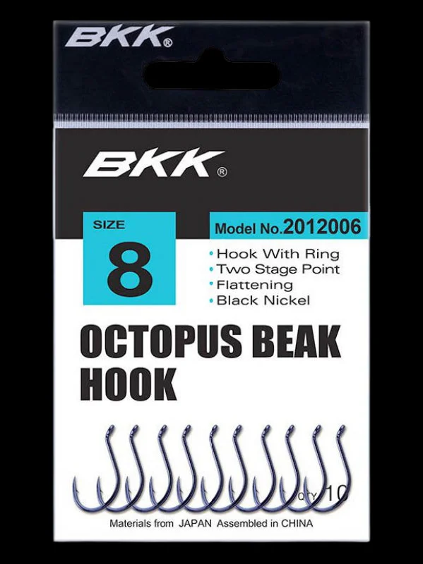 BKK Octopus Beak Hook - 1/0 - 8 Pack