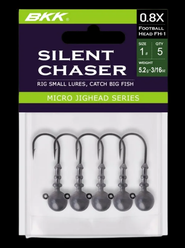 BKK Silent Chaser Football Head Jighead | 1/4 Oz.-#1/0