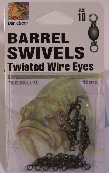 Black Barrel Swivels #10