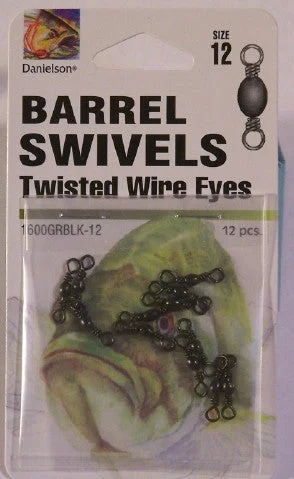 Black Barrel Swivels #12