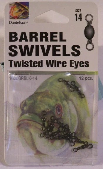 Black Barrel Swivels #14