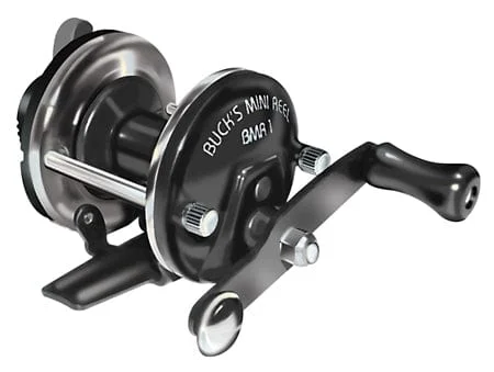 BnM Bucks Mini Reel Righthand/ Lefthand Holds 50 yards