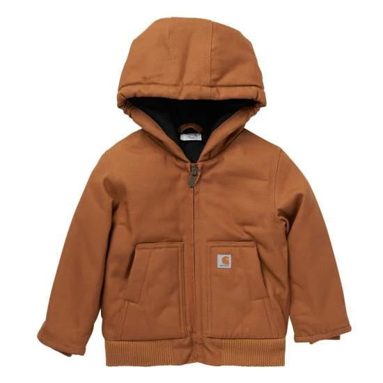 Carhartt - Toddler Boys Canvas Insulated Hooded Active Jacket