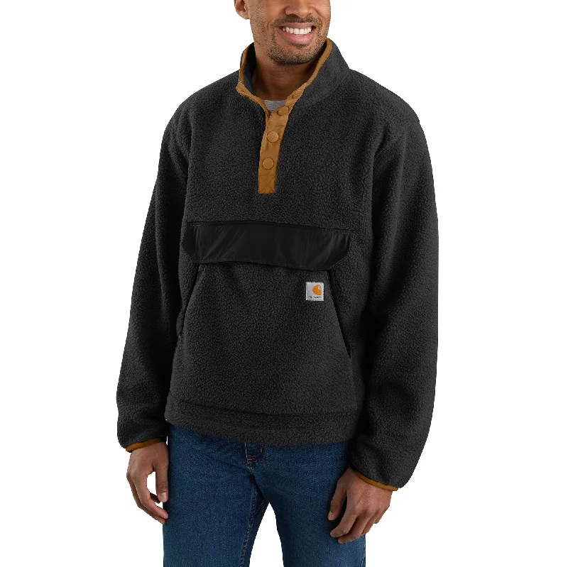 Carhartt Relaxed Fit Snap Front Fleece Pullover