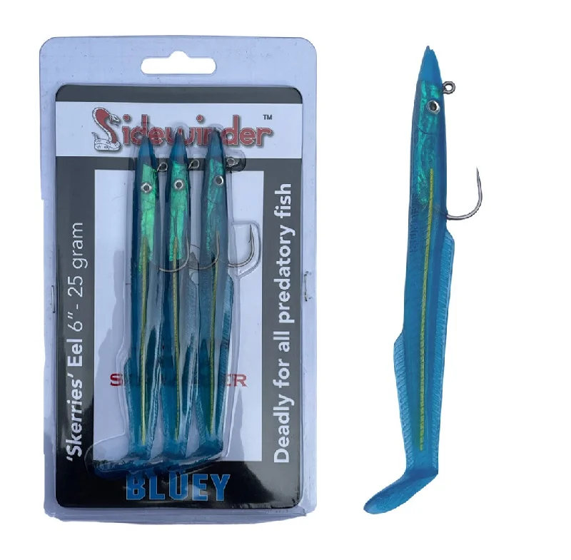 Sidewinder Skerries 6" 25g Bluey Pack Of 3 Fishing Lures