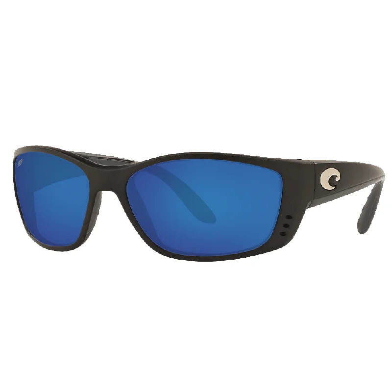 Matte Black Frame/Blue Mirror Lens