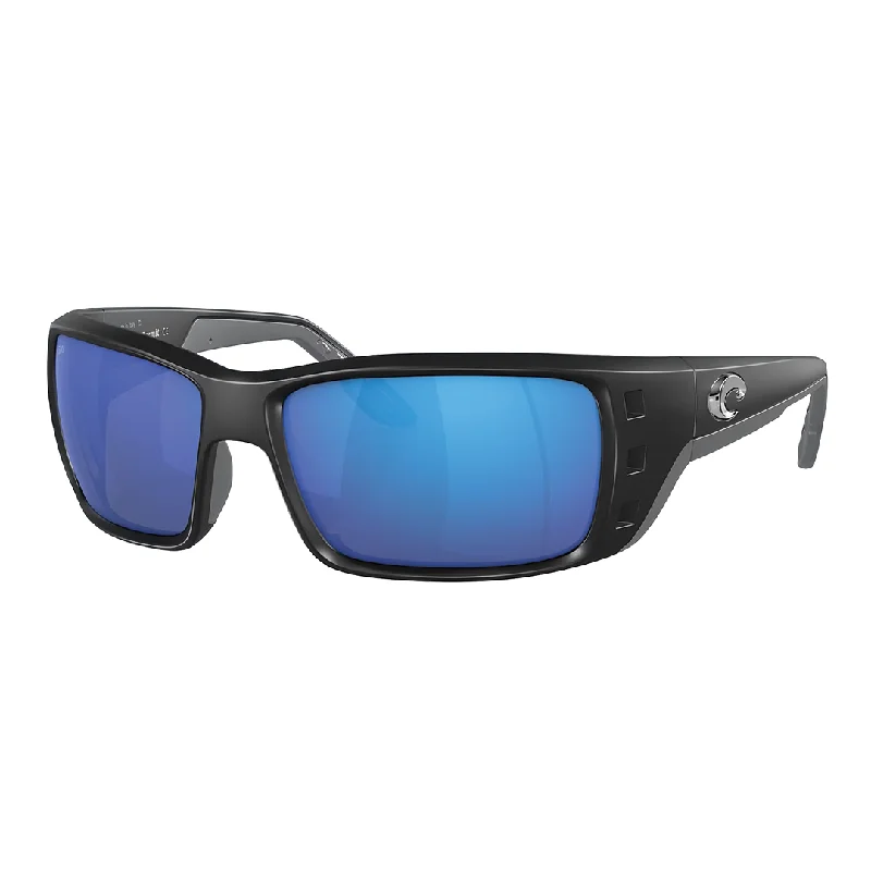 Matte Black Frame/Blue Mirror Lens