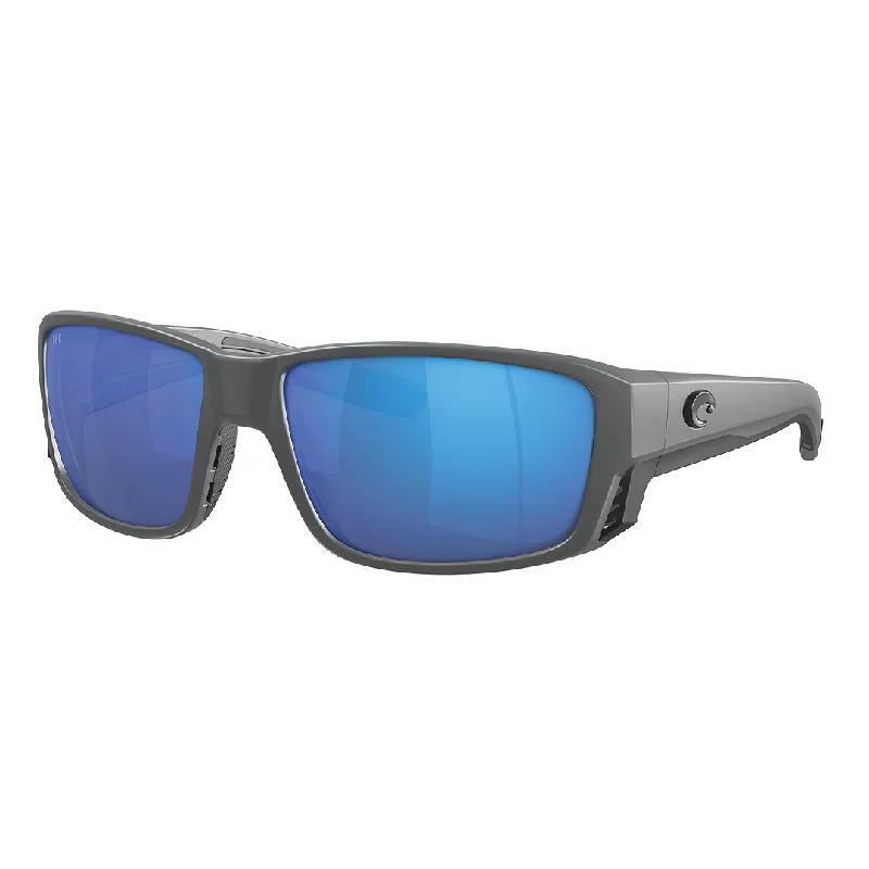 Matte Gray Frame/Blue Mirror Lens