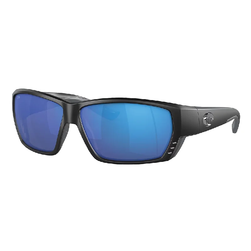 Matte Black Frame/Blue Mirror Lens