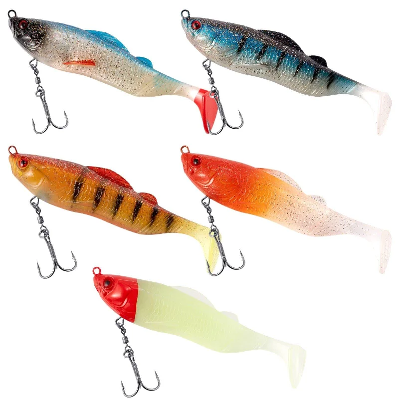 Dr.Fish  Jig Heads Paddle Tail Swimbaits  5‘’ 0.95oz