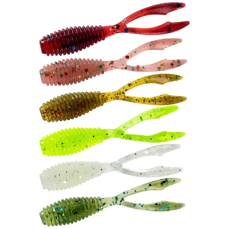 Dr.Fish 20 pcs Fork Tail Soft Baits 1.38''