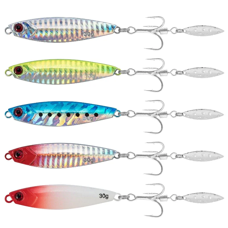 Dr.Fish 5pcs Spinner Blade Vertical Diamond Jig  0.25-1.06 oz