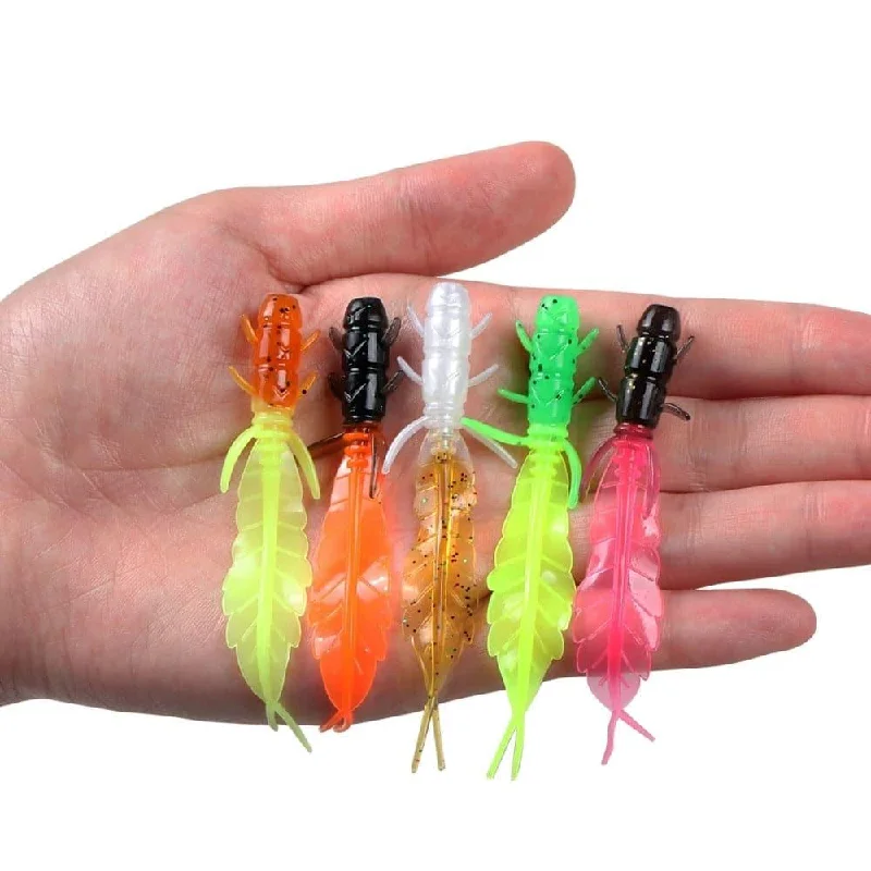 Dr.Fish 5pcs Artificial Creature Jig Head Hook 75cm1.32g