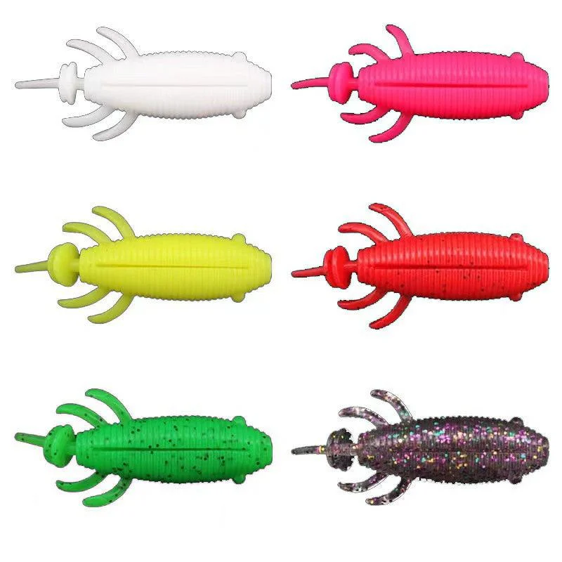 Dr.Fish 5pcs Artificial Insects Soft Plastic Lures 8cm 13g