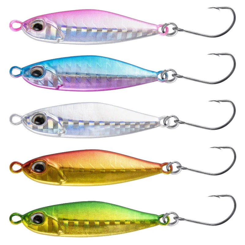 Dr.Fish 5pcs Mini Fishing Spinner Lure 1.81''  0.38oz