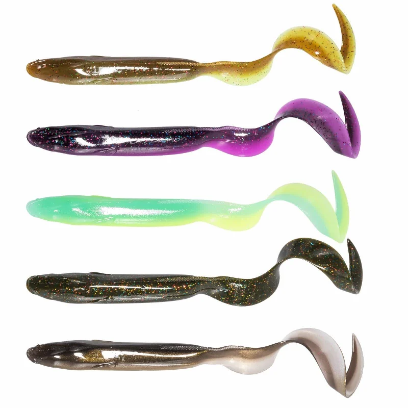 Dr.Fish 5pcs Soft Swimbaits Sand Eel 6'' 3/8oz