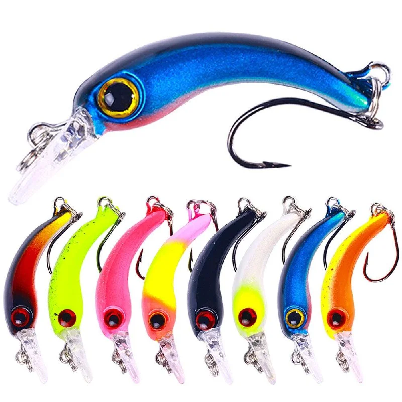 Dr.Fish 2pcs Crankbait with Single Hook 4cm 1.4g