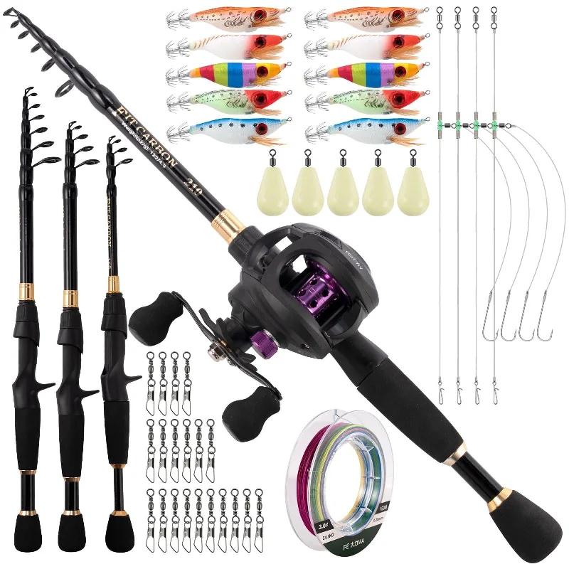 Dr.Fish 45pcs Surf Fishing Rod and Reel Combo