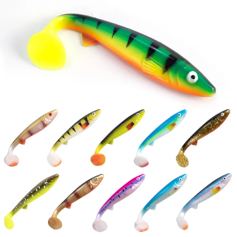 Dr. Fish Large Paddle Tail Soft  Baits 6.5"