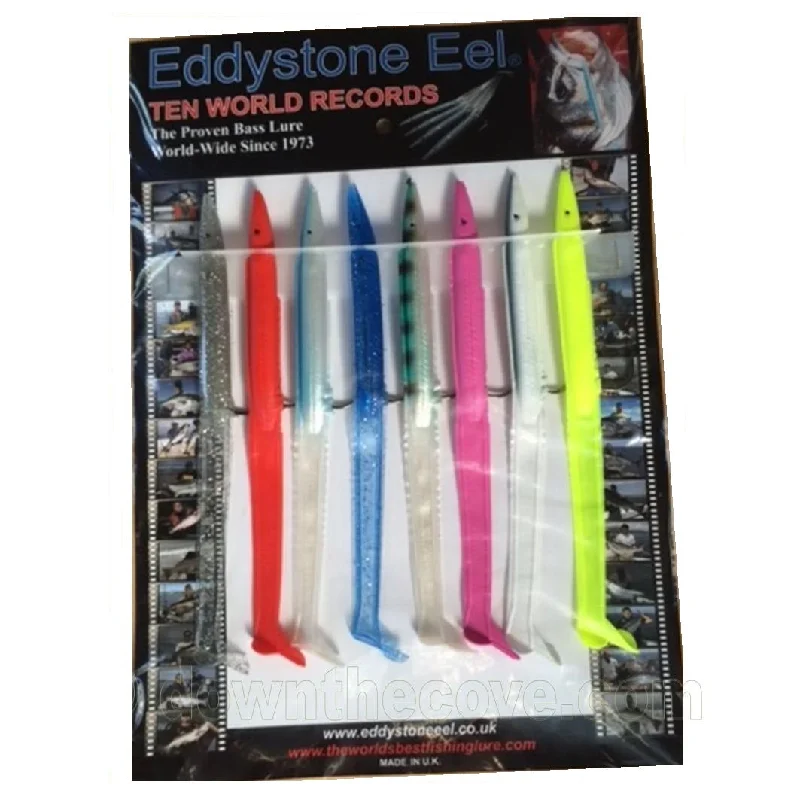 Eddystone Eel 8 x 190mm Assorted Bass Lures